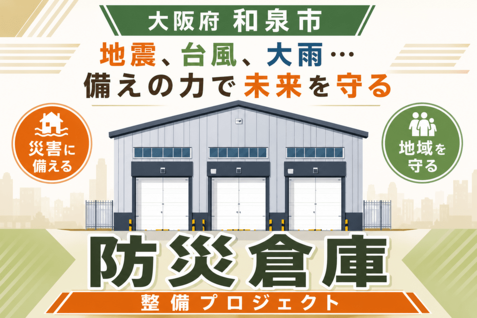 地震、台風、大雨…備えの力で未来を守る防災倉庫整備プロジェクト