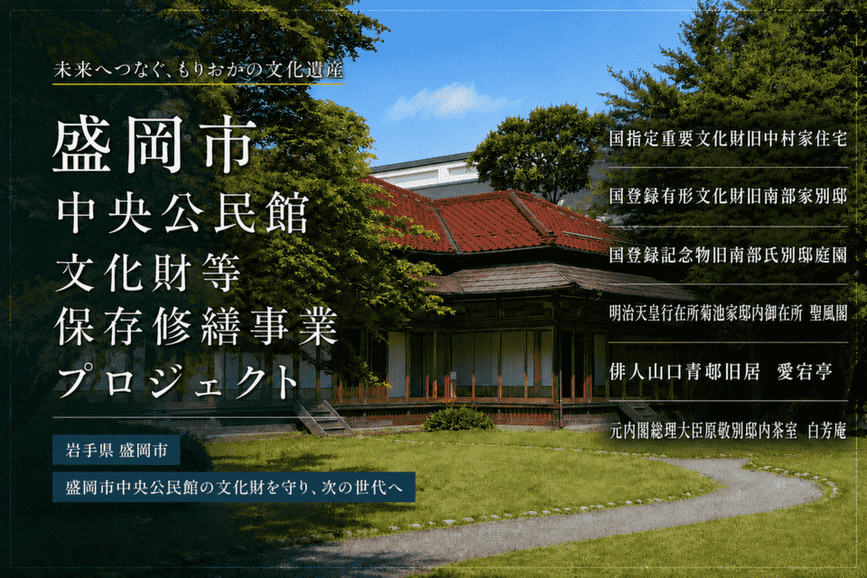 盛岡市中央公民館文化財等保存修繕事業
