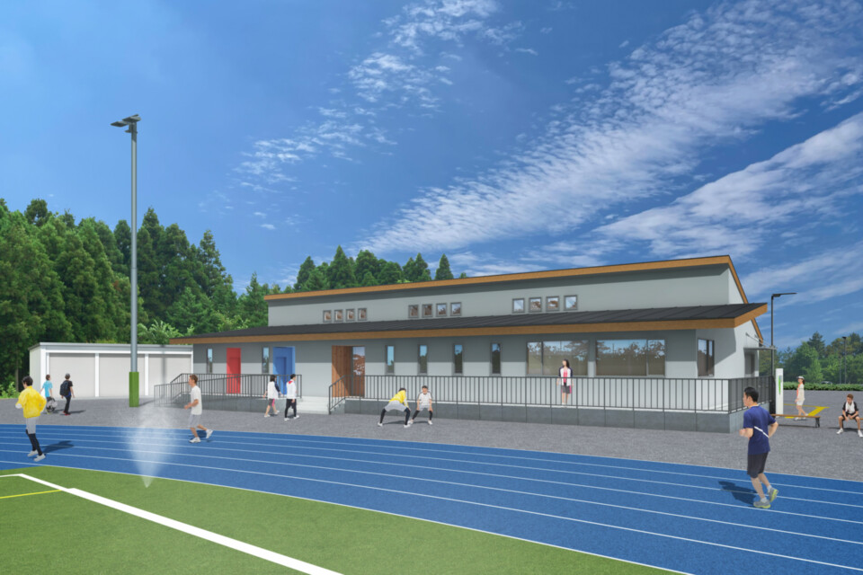 サッカー・ラグビー場、陸上競技用トラック等建設事業(令和9年3月完成予定)