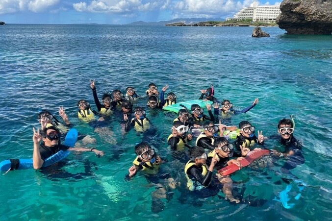 恩納村のサンゴ学習