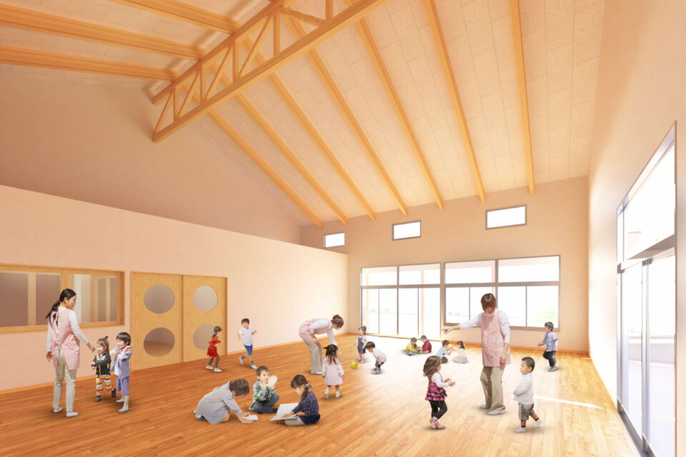おおだ子育てにかかる総合支援拠点施設B棟遊戯室