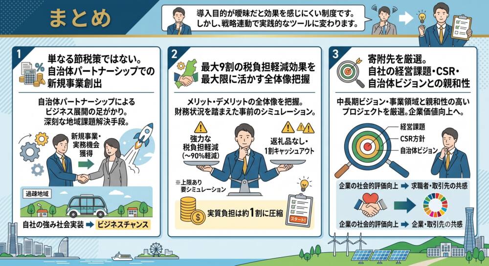 企業版ふるさと納税のまとめ