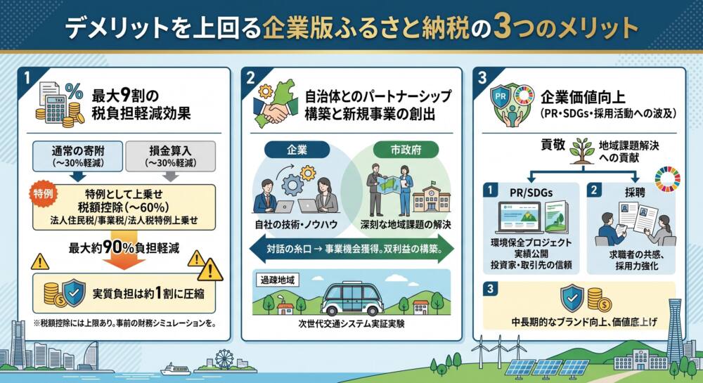 デメリットを上回る企業版ふるさと納税の3つのメリット (2)