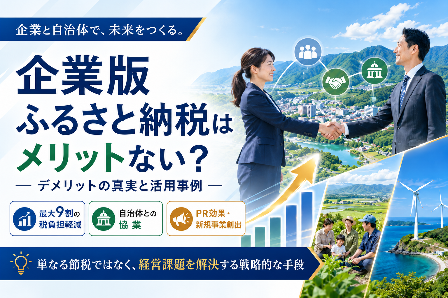 企業版ふるさと納税はメリットない?デメリットの真実と活用事例