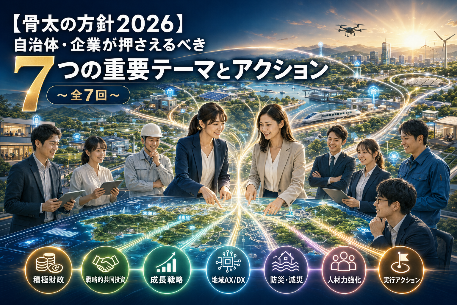 【骨太の方針2026】自治体・企業が押さえるべき7つの重要テーマとアクション 〜全7回〜