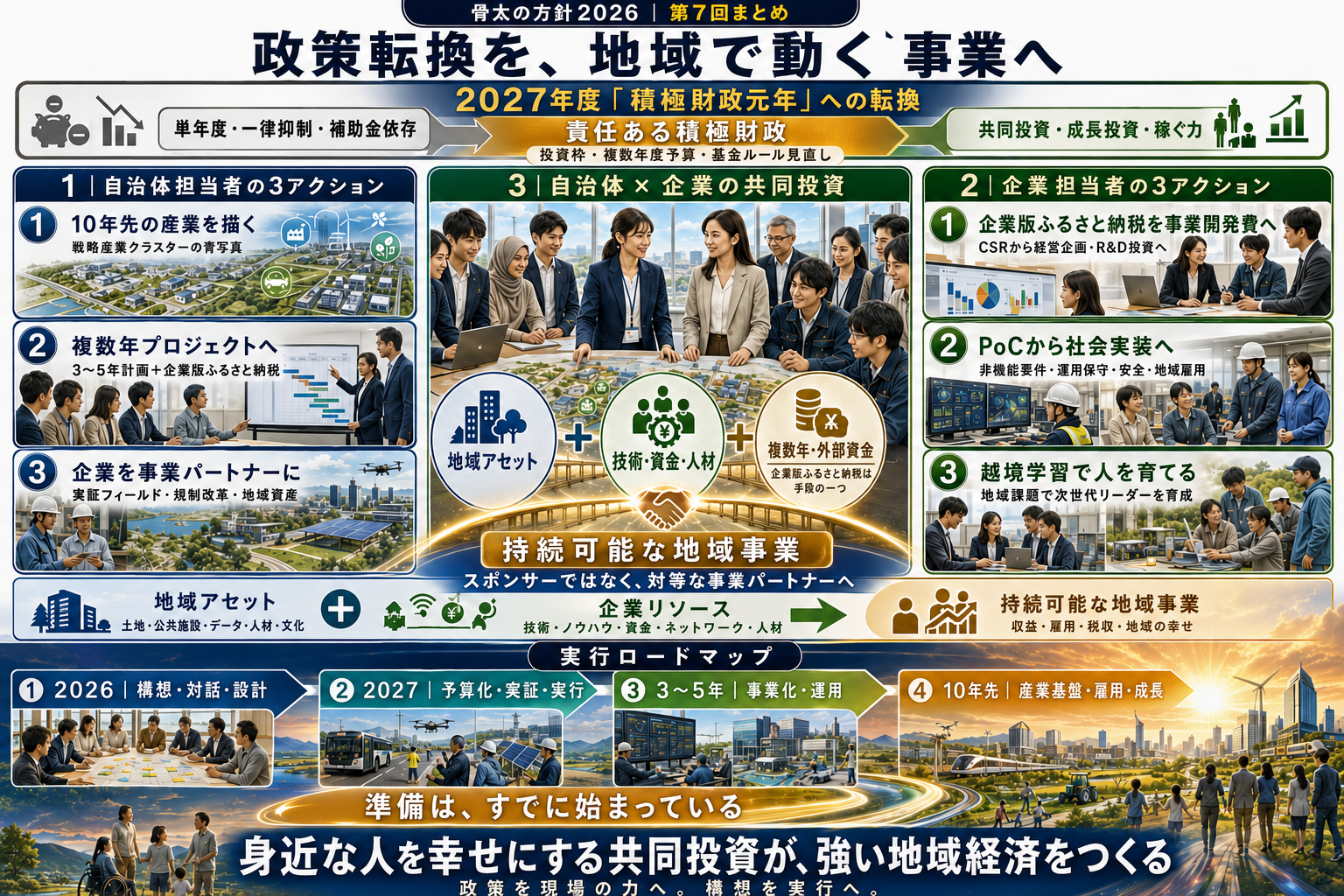 骨太の方針2026を読み解く:【第7回】2027年度「積極財政元年」に向けた自治体・企業の担当者のアクション