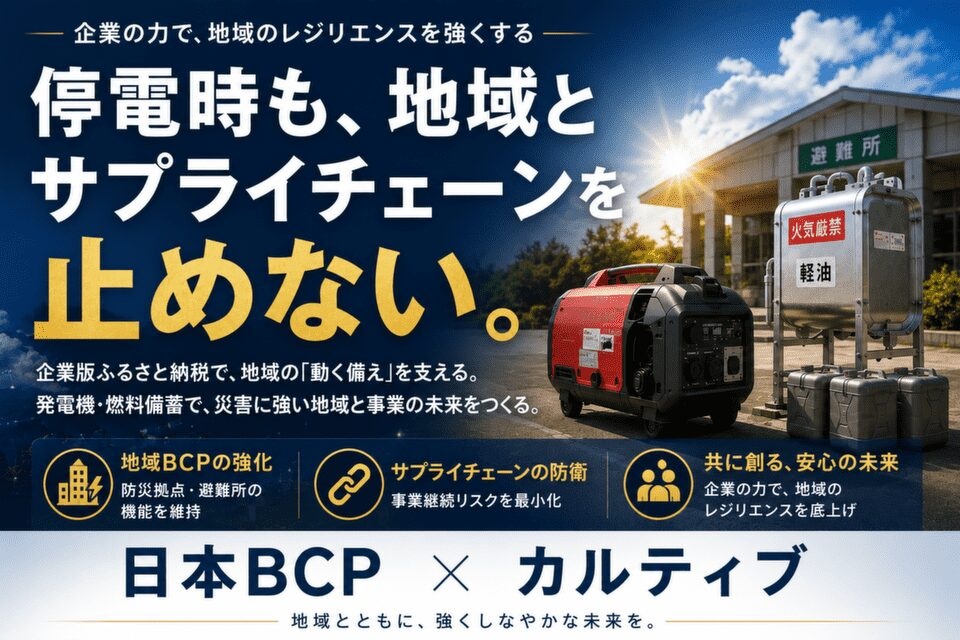 停電時もサプライチェーンを止めない