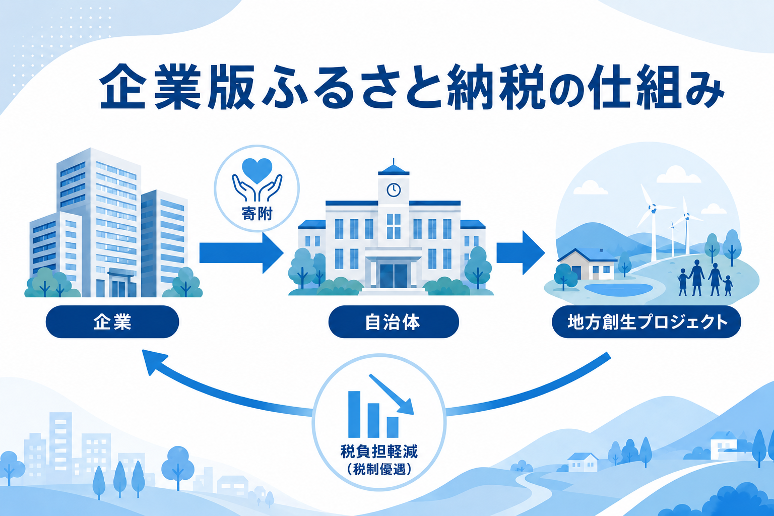 企業版ふるさと納税の仕組み